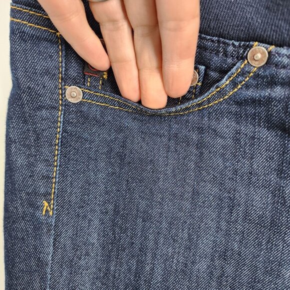 AG Adriano Goldschmied Pull On Skinny Jean Women's Size 28R Blue Denim - Picture 10 of 11